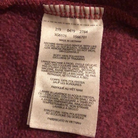 Columbia Raspberry Sweater Fleece Zip Front Jacket - Picture 7 of 8